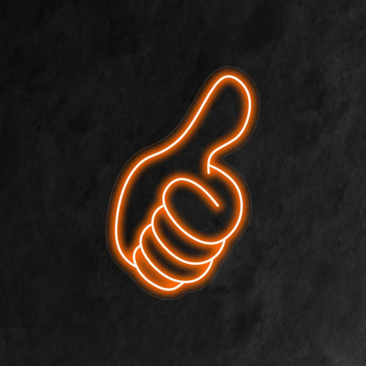 "Thumb up Like Hand Symbol Neon Sign" is a modern and social addition to your interior. A neon light that represents the universally recognized gesture of approval.