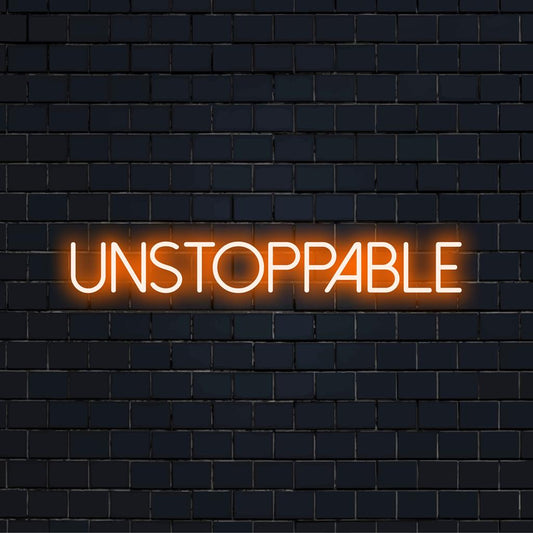 Egyedi LED fényreklám, amely magabiztosságot sugároz; ideális modern dekorációhoz vagy motiváló terekhez. Neonfény művészet.