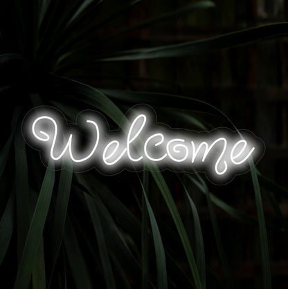 "Welcome Neon Sign" is a warm and inviting addition to your hospitality interior. A neon light that extends a friendly greeting to visitors.