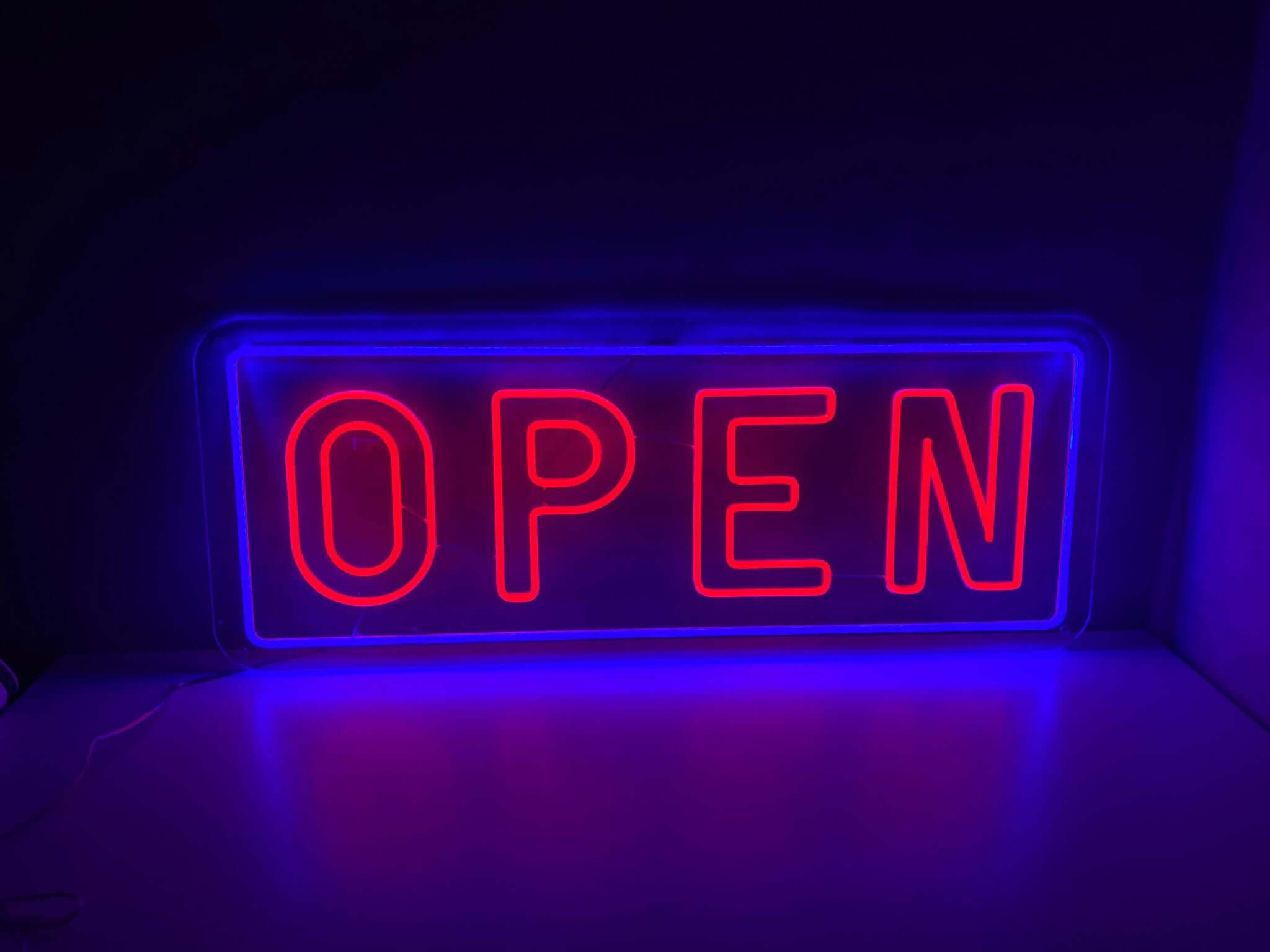 Vibrant Open Neon Sign for Cafe, Bar, Restaurant, Business – The