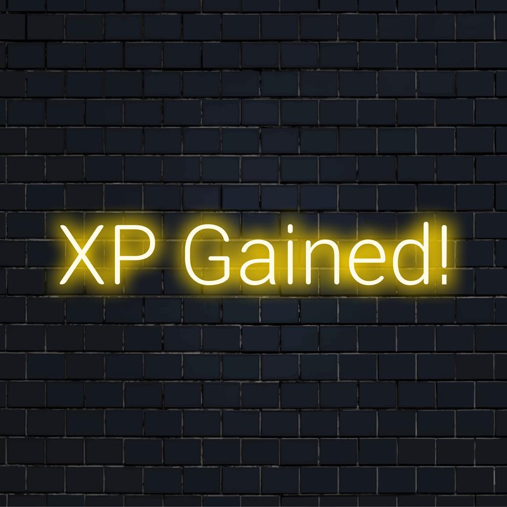 XP Gained! Custom LED Neon Signs - Personalized Decor – The Art Neon