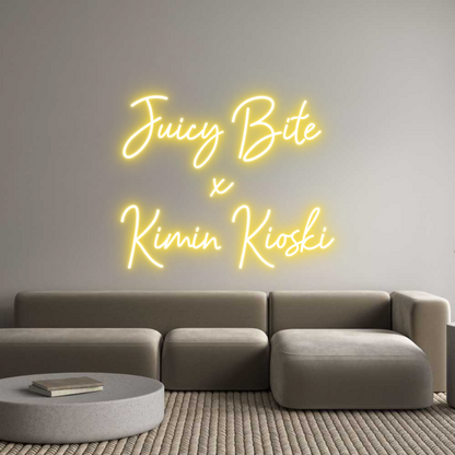 Mukautettu led neon: Juicy Bite 
...