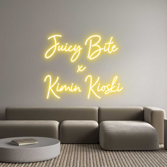 Mukautettu led neon: Juicy Bite 
...