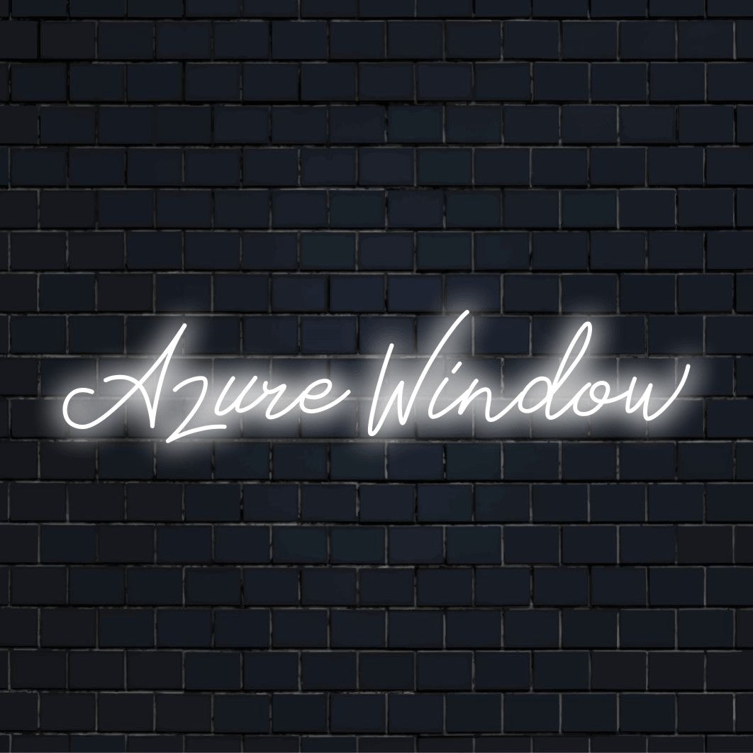 Neon Sign Window Frame Azure Window Neon Sign | Light Sign – The Art Neon