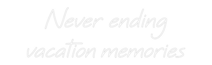 Vlastný neón: Nekonečný ...