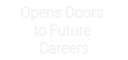 Mukautettu led neon: Opens Doors ...