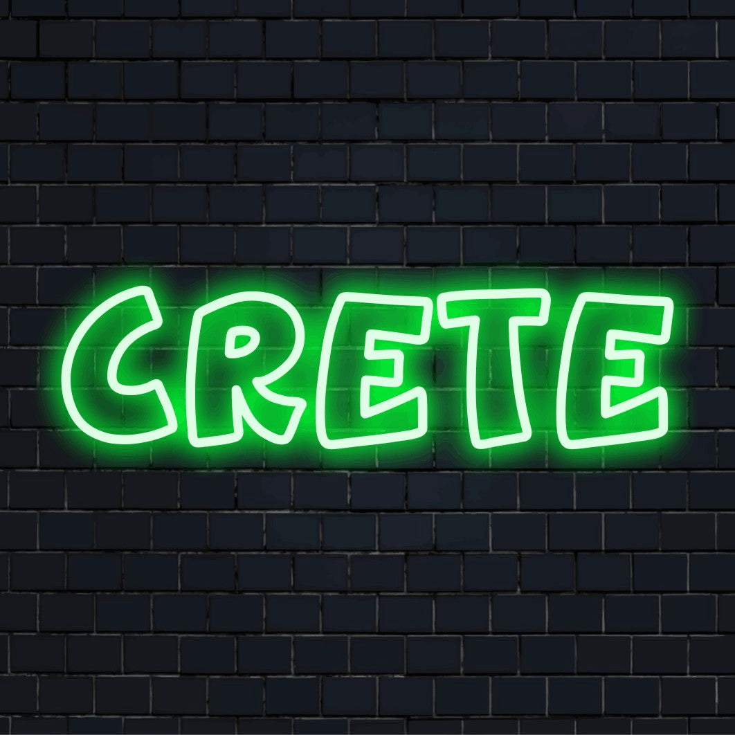 Crete Neon Sign | Custom Neon – The Art Neon