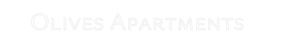 Zakázkový neonový nápis: Olives Apartm...