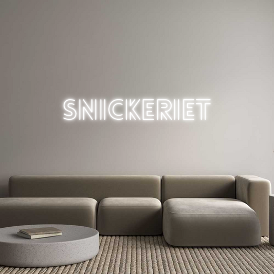 Custom Neon: Snickeriet