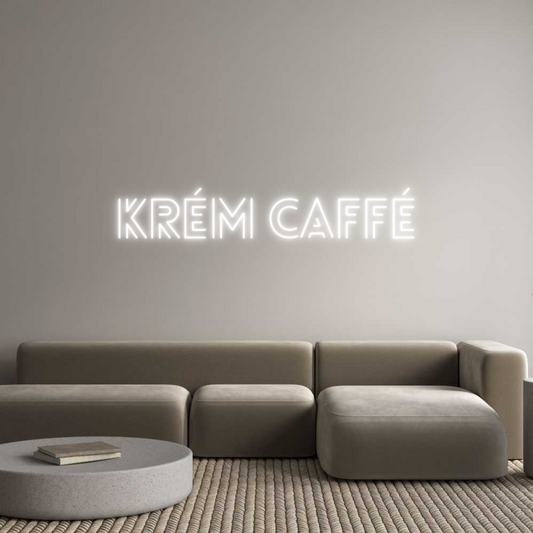 Neon po meri: Krém Caffé