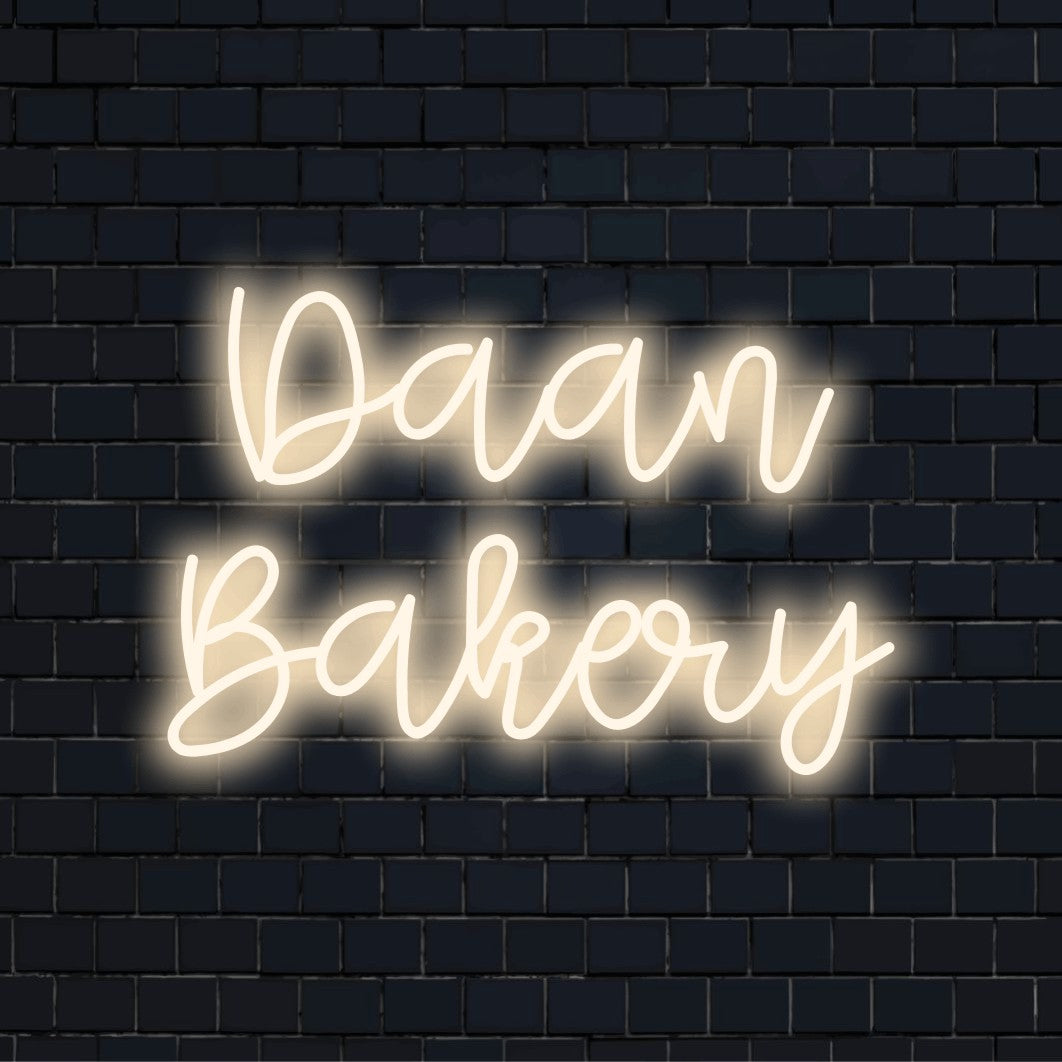 Enseigne lumineuse personnalisée Daan Bakery | Néon sur mesure – The ...
