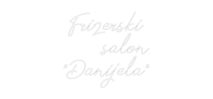 Neon po meri: Frizerski
 s...