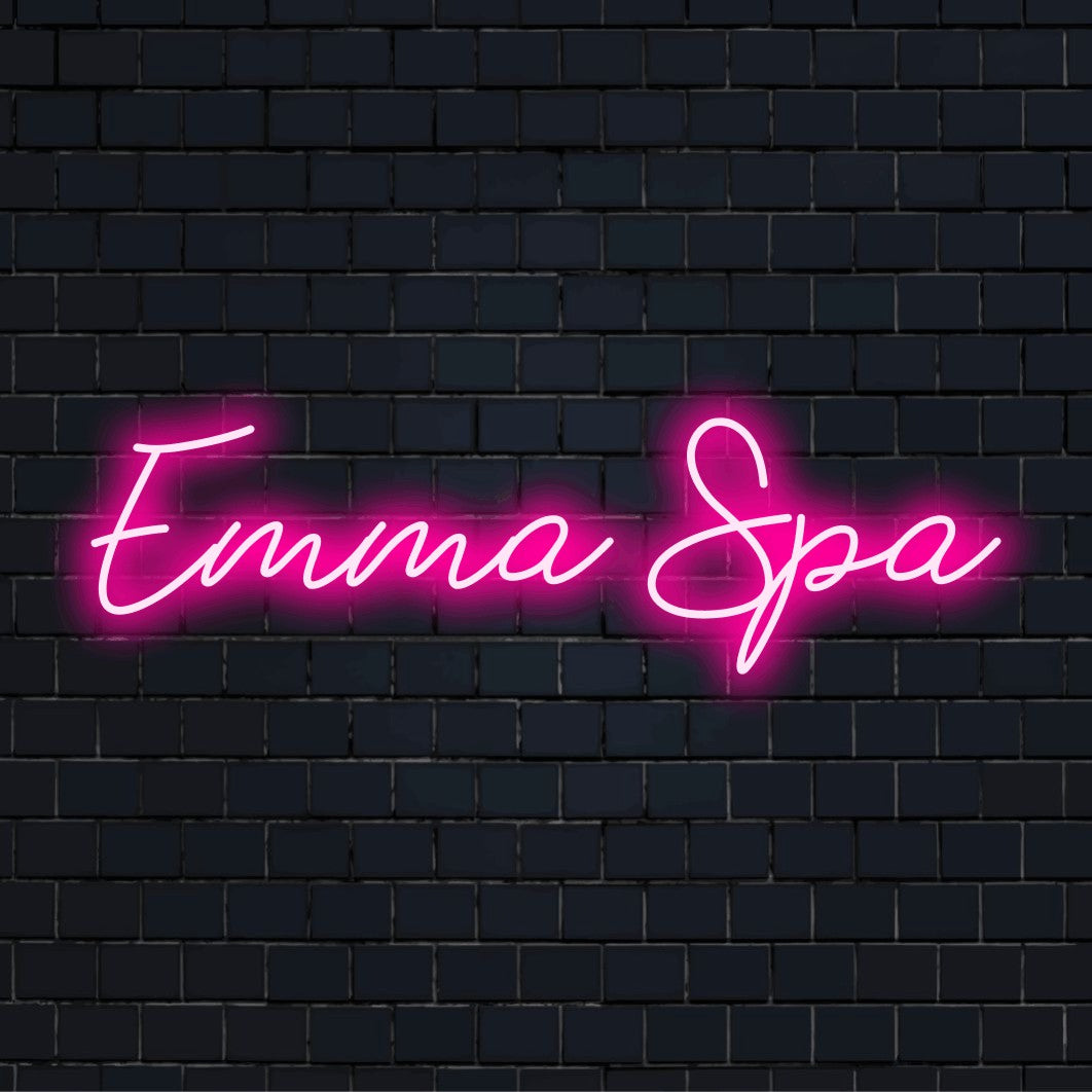 Emma Spa Custom Name Neon Sign | Light Sign – The Art Neon