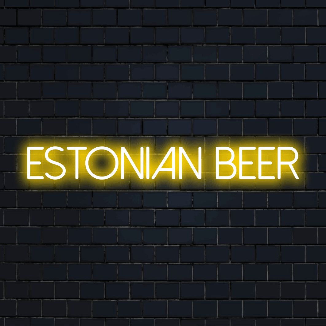 Semn luminos LED neon cu bere estonă | Semn luminos – The Art Neon
