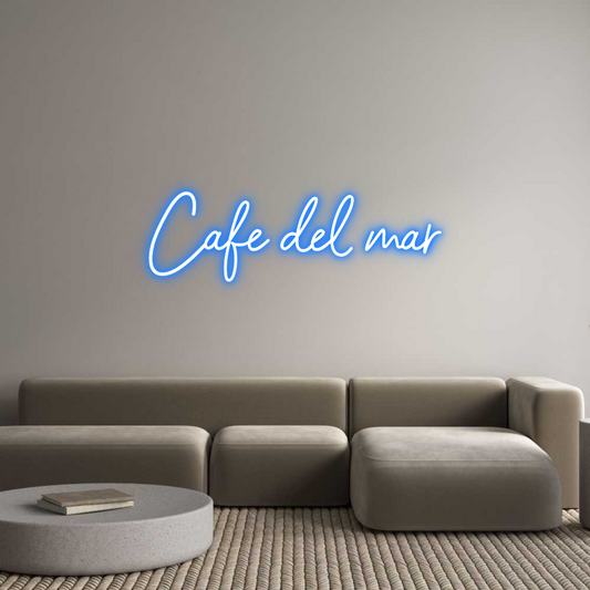 Custom Neon: Cafe del mar