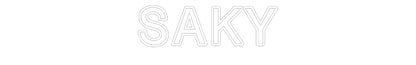 Vlastný neón: SAKY