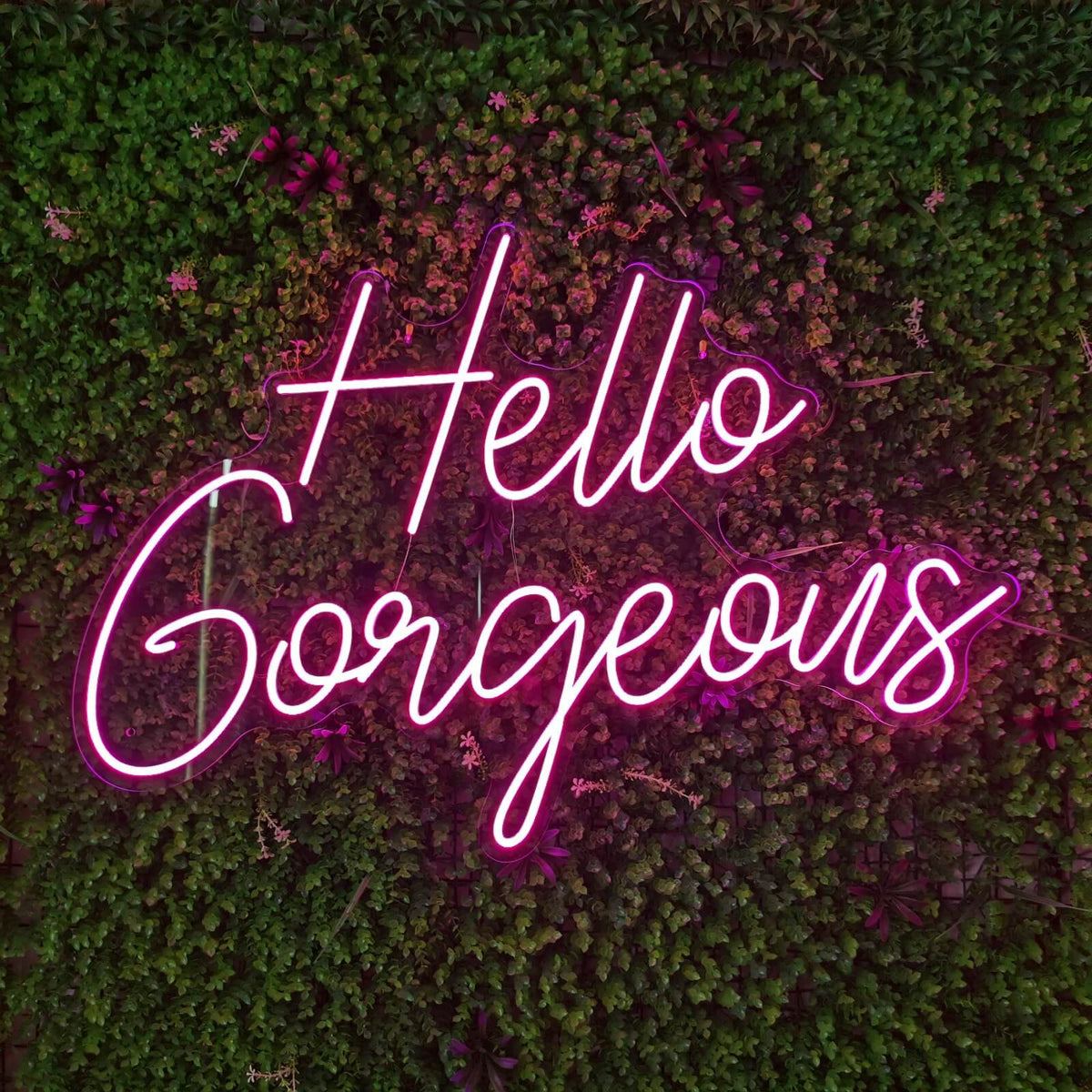 Enseigne LED "Hello Gorgeous"