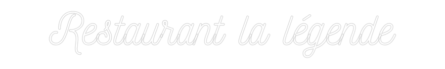 Enseigne au néon personnalisée : Restaurant la...