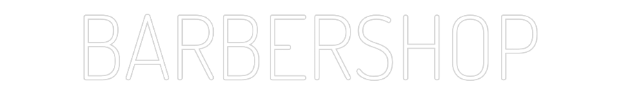 Individuelles Neon: BARBERSHOP