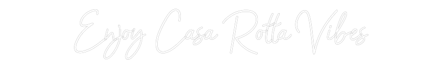 Neoninis ženklas su užrašu „Mėgaukitės Casa Ro...“