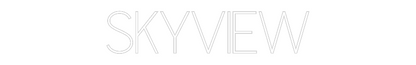 Insegna al Neon Personalizzata: SkyView 