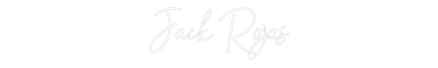 Neon po meri: Jack Rojas