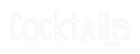 Prilagođeni neonski natpis: Cocktails