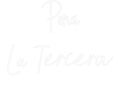 Letrero de Neón Personalizado: Peña 
La Ter...