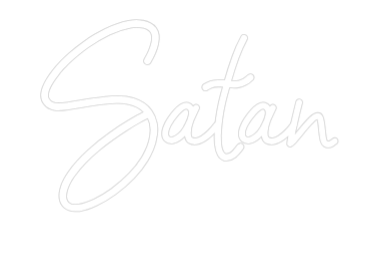 Räätälöity neonkyltin: Satan