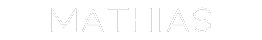 Mukautettu led neon: Mathias