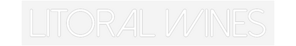Персонализиран неонов знак: LITORAL WINES