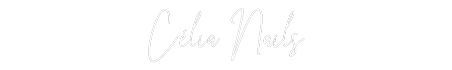 Neoninis ženklas pagal užsakymą: Célia Nails