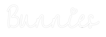 Räätälöity neonkyltin: Bunnies