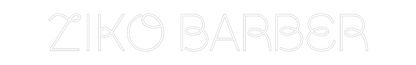 Vlastní neonsklen: ZIKO BARBER