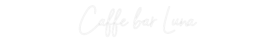 Prilagođeni neonski natpis: Caffe bar Luna