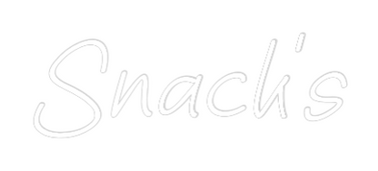Vlastný neónový nápis: Snack's