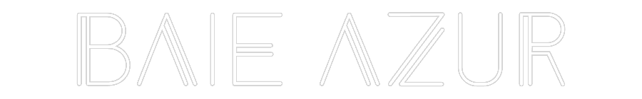 Enseigne au néon personnalisée : BAIE AZUR