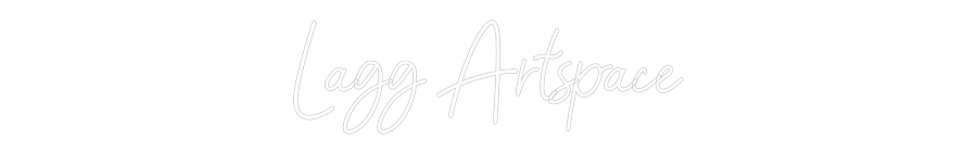 Pasirinktinis neoninis ženklas: Lagg Artspace