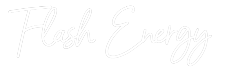 Letreiro de néon personalizado: Flash Energy