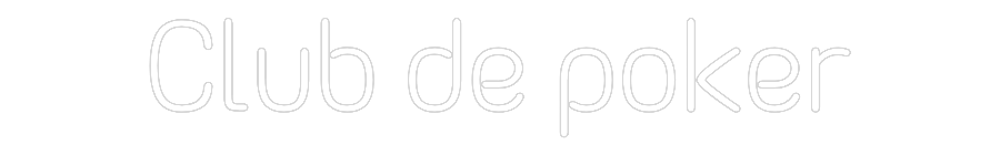 Neoninis ženklas su užrašu „Club de poker“