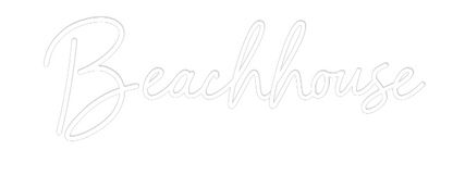 Räätälöity neonkyltin:  Beach house