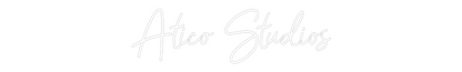 Vlastný neónový nápis: Ático Studios
