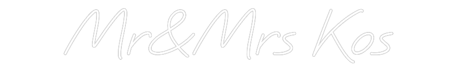 Neon po meri: Mr&amp;Mrs Kos