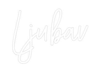 Prilagođeni neonski natpis: Ljubav