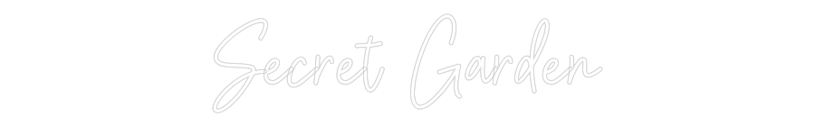 Neoninis ženklas su užrašu „Slaptas sodas“