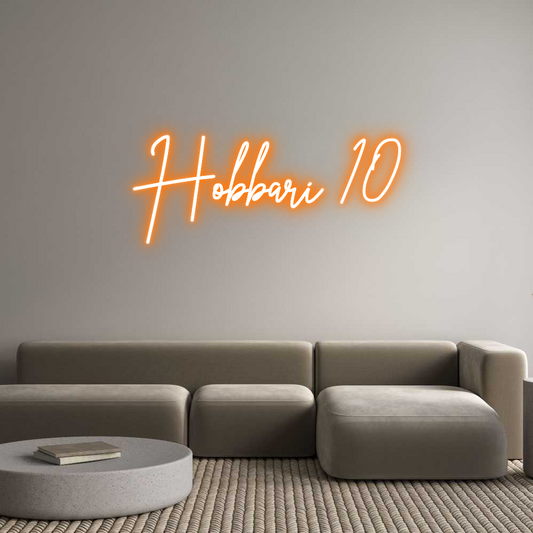 Räätälöity neonkyltin: Hobbari 10