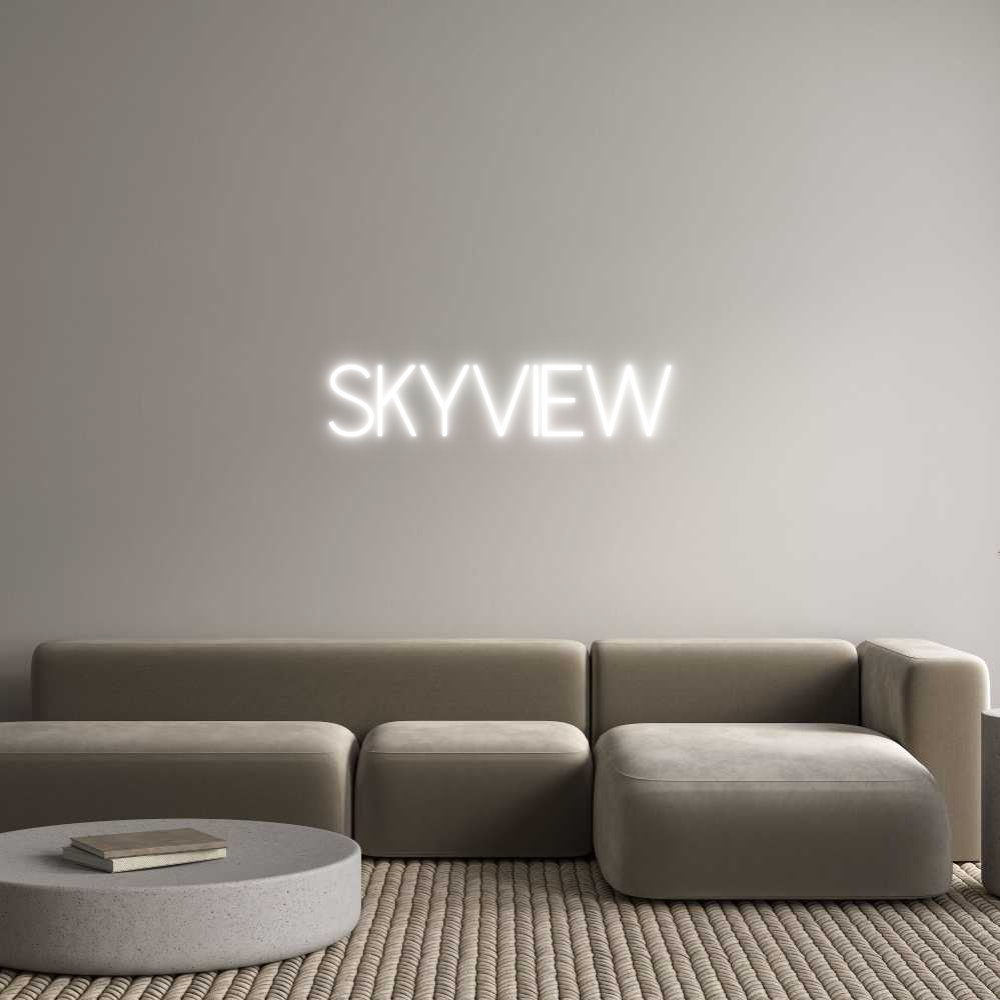 Insegna al Neon Personalizzata: SkyView 