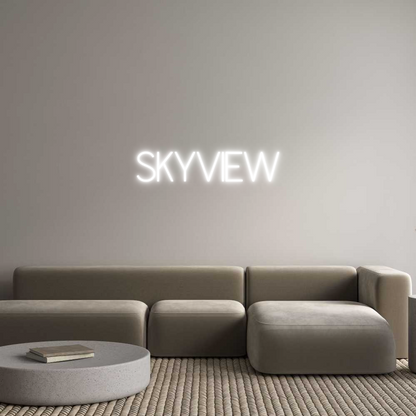 Insegna al Neon Personalizzata: SkyView 
