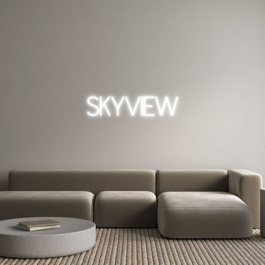 Insegna al Neon Personalizzata: SkyView 
