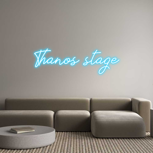 Προσαρμοσμένη Νέον Πινακίδα: Thanos stage